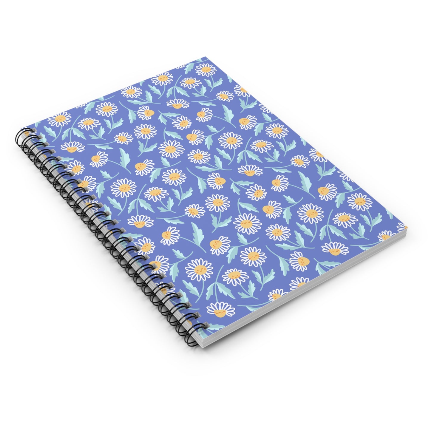 Happy Smiley Daisies Spiral Notebook - Ruled Line