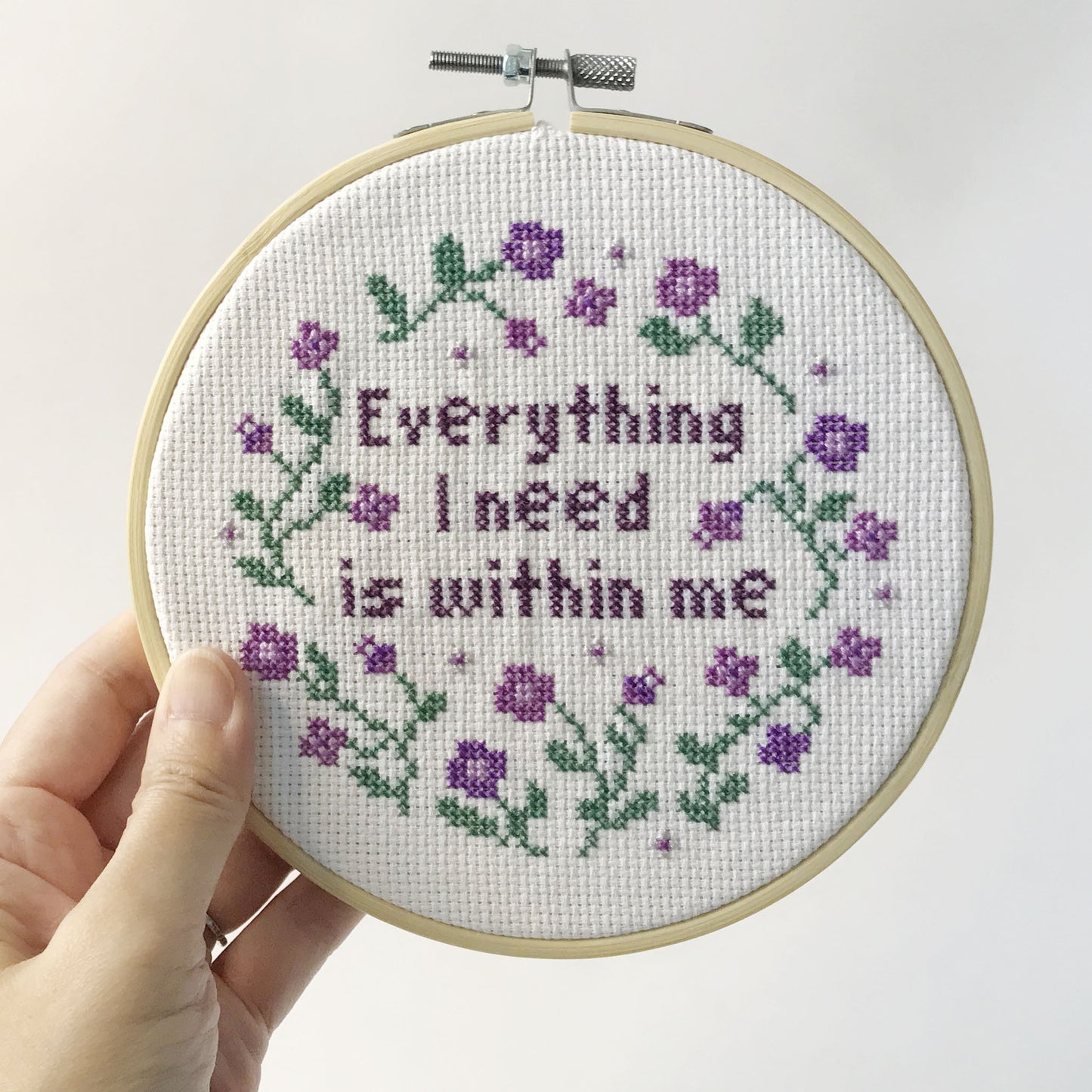 Everything I need is within me Cross Stitch Kit
