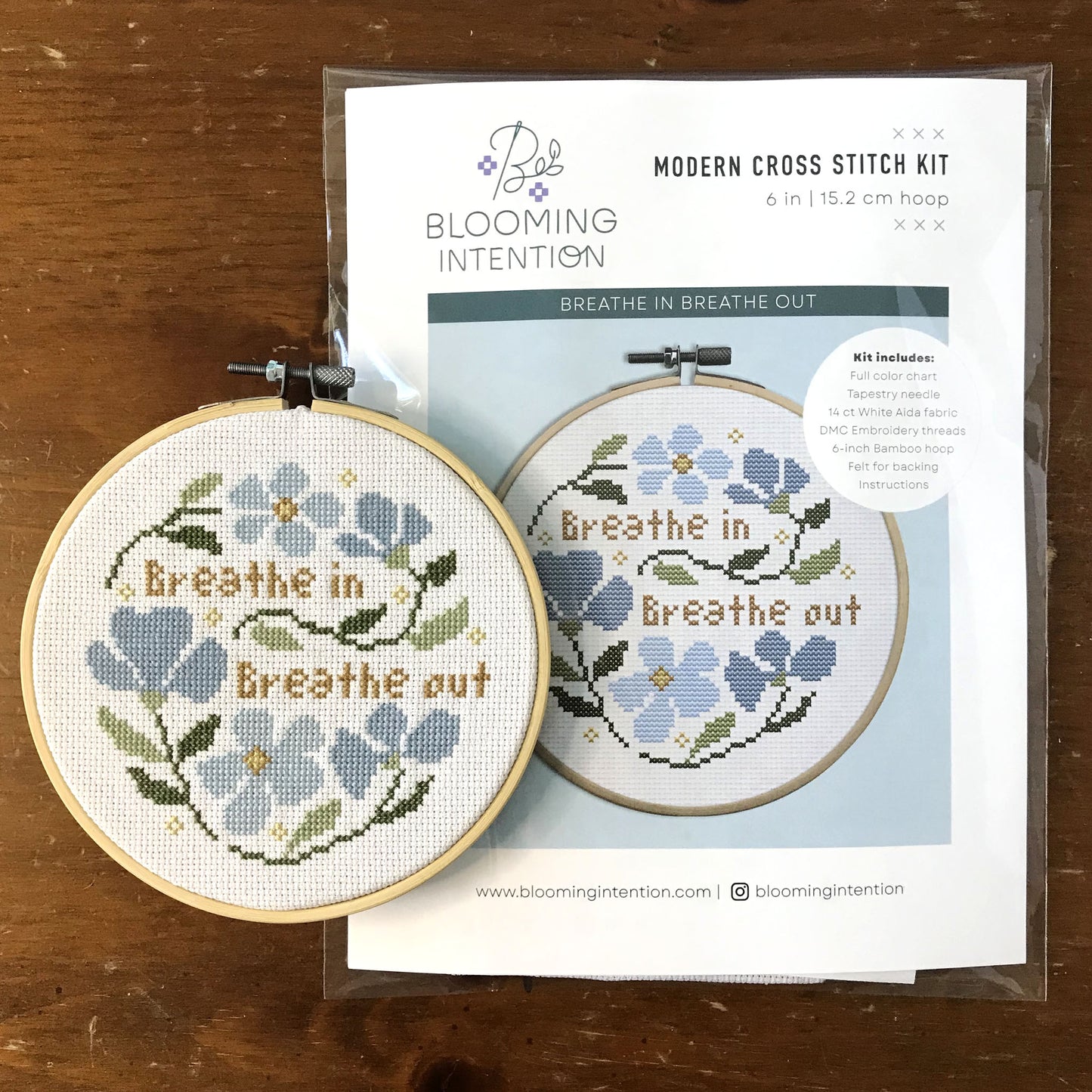 Breathe in Breathe out Cross Stitch Kit