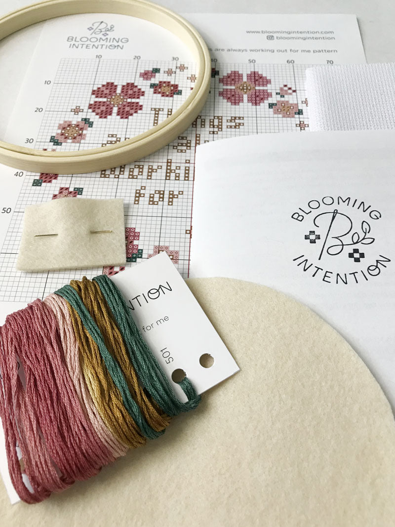 Things are always working out for me Cross Stitch Kit
