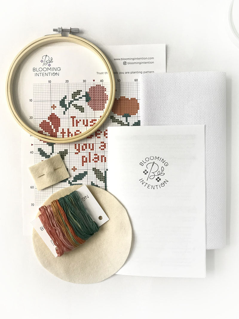 Trust the seeds you are planting Cross Stitch Kit