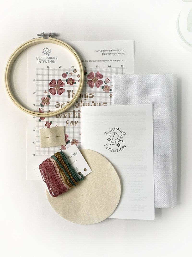 Things are always working out for me Cross Stitch Kit