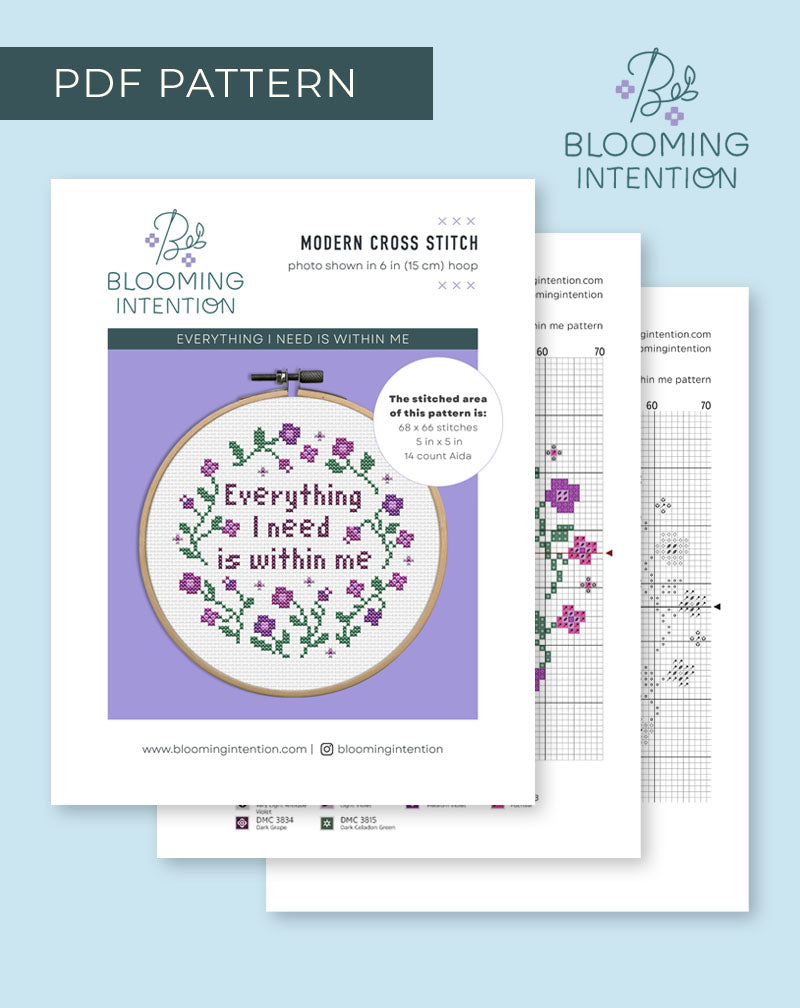 Everything I need is within me PDF Pattern