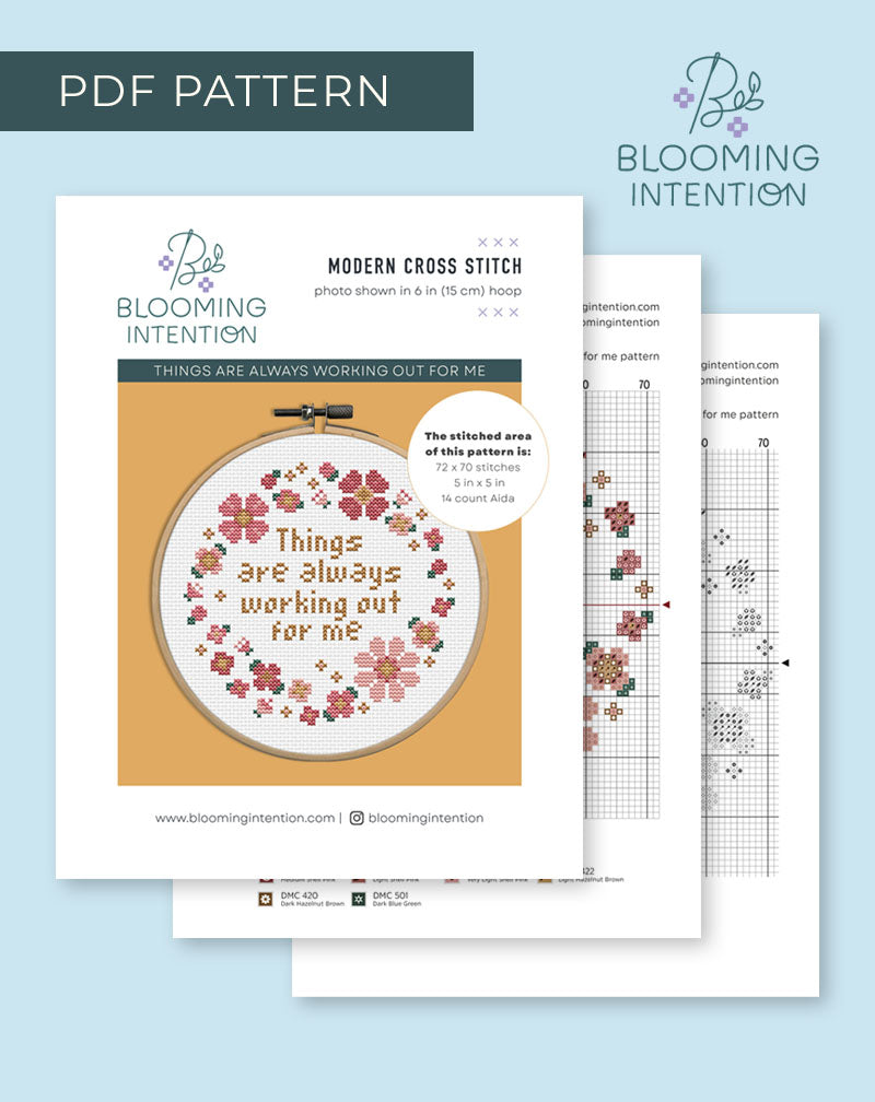 Things are always working out for me PDF Pattern