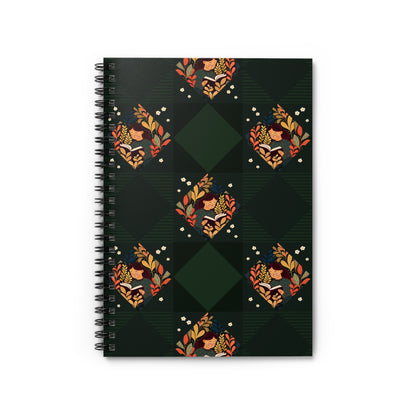 Girl Reading Book Illustration Spiral Notebook - Ruled Line