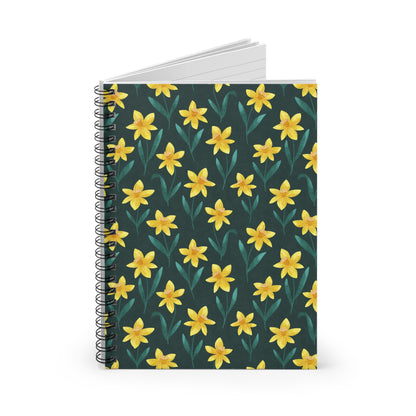 Daffodils Spiral Notebook - Ruled Line