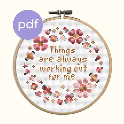 Things are always working out for me PDF Pattern