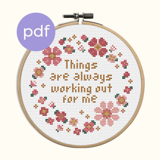Things are always working out for me PDF Pattern