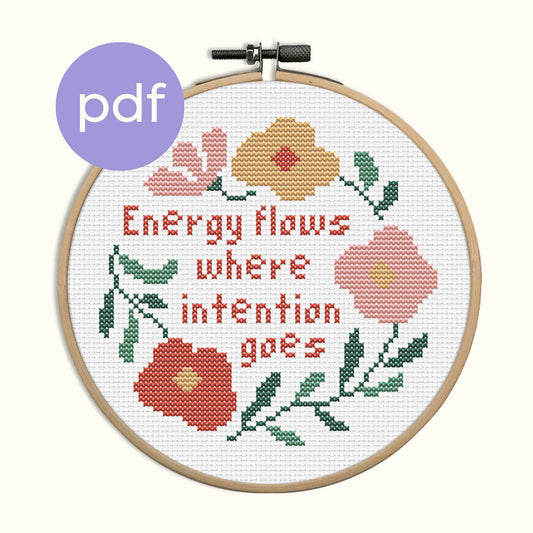 Energy flows where intention goes PDF Pattern