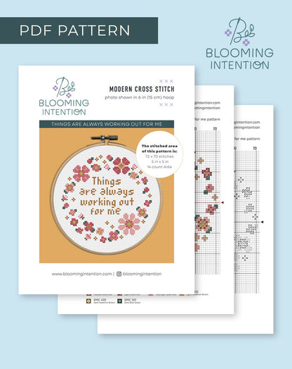 Things are always working out for me PDF Pattern